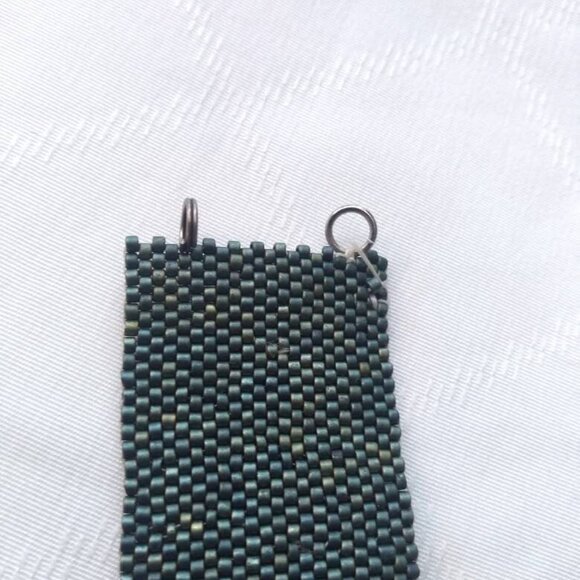 Green Beaded Vintage Bracelet Jewelry Woman Man Child Kid Accessories Antique - Picture 2 of 4